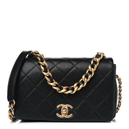 Chanel Caviar Quilted Small Fashion Therapy Flap Bag Black 1 of 4