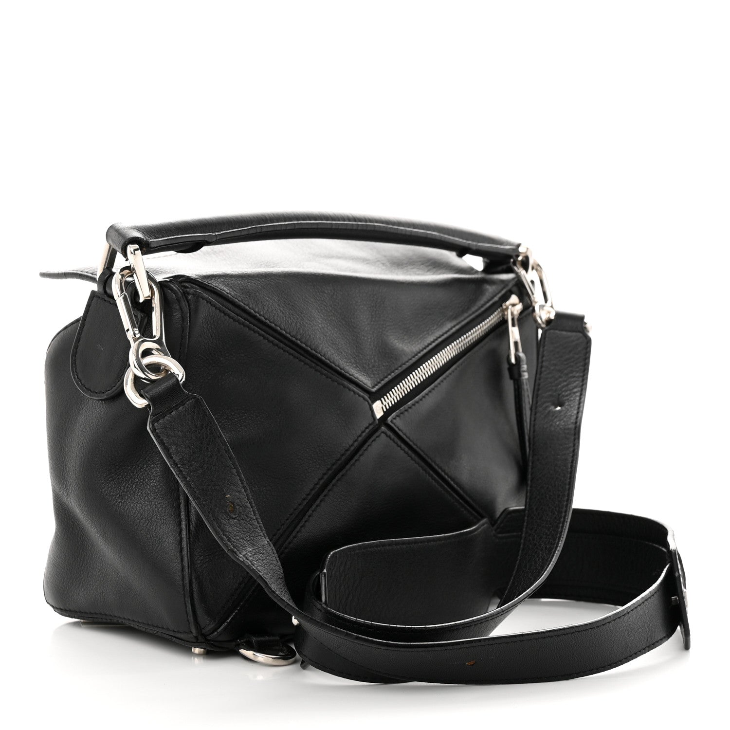 Loewe Calfskin Small Puzzle Bag Black 3 of 12