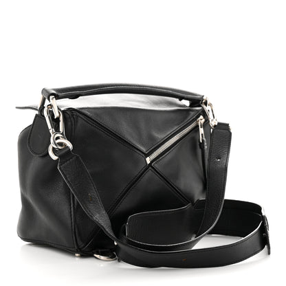 Loewe Calfskin Small Puzzle Bag Black 3 of 12