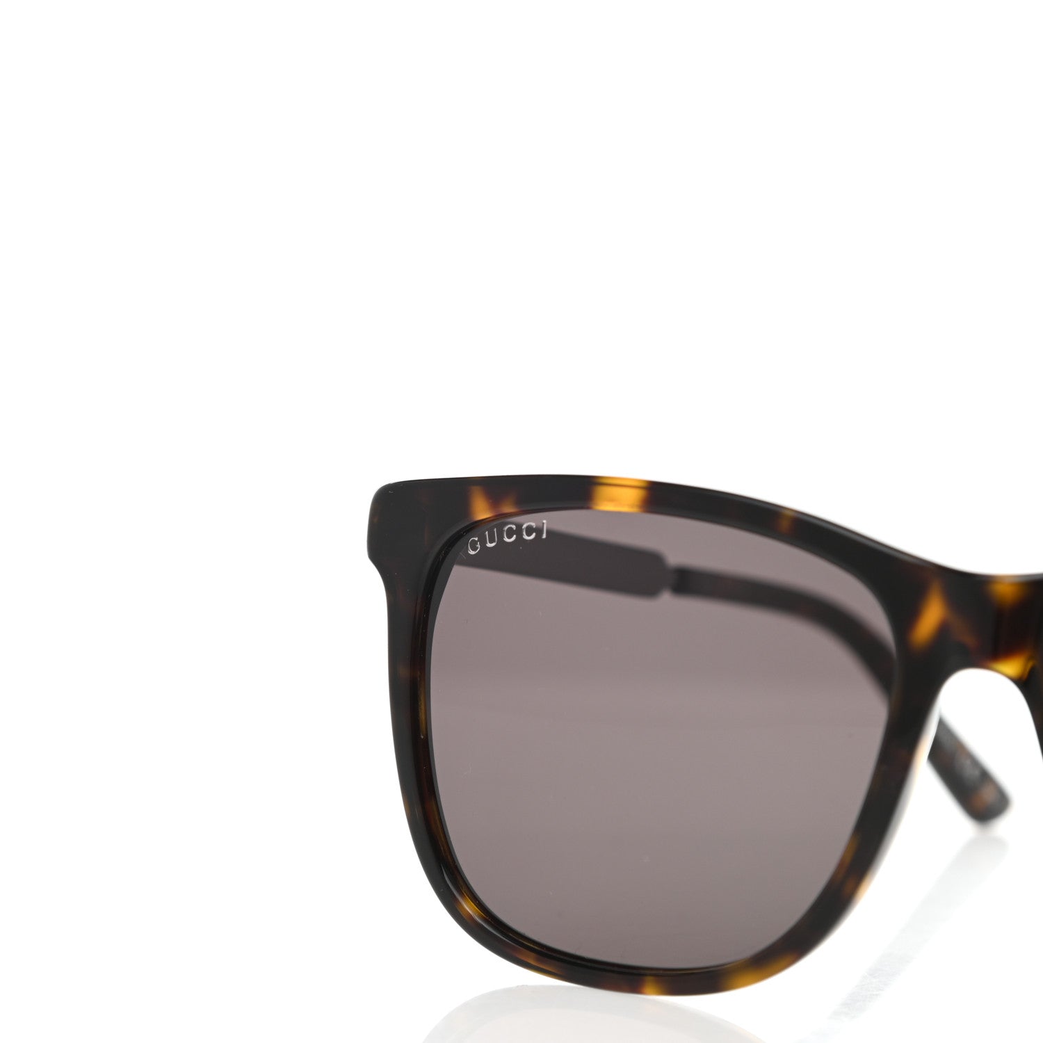 Gucci Acetate Square Frame Web Sunglasses GG0078SK Tortoise 8 of 9