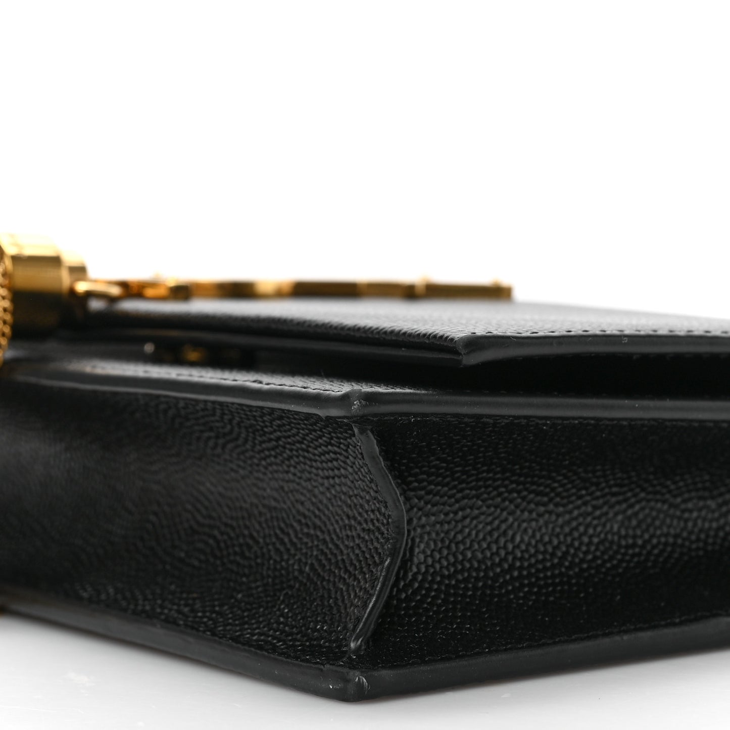 Grain De Poudre Classic Monogram Kate Tassel Chain Wallet Black
