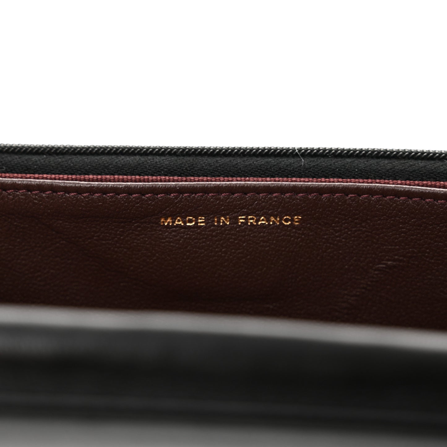 Lambskin Quilted Wallet On Chain WOC Black