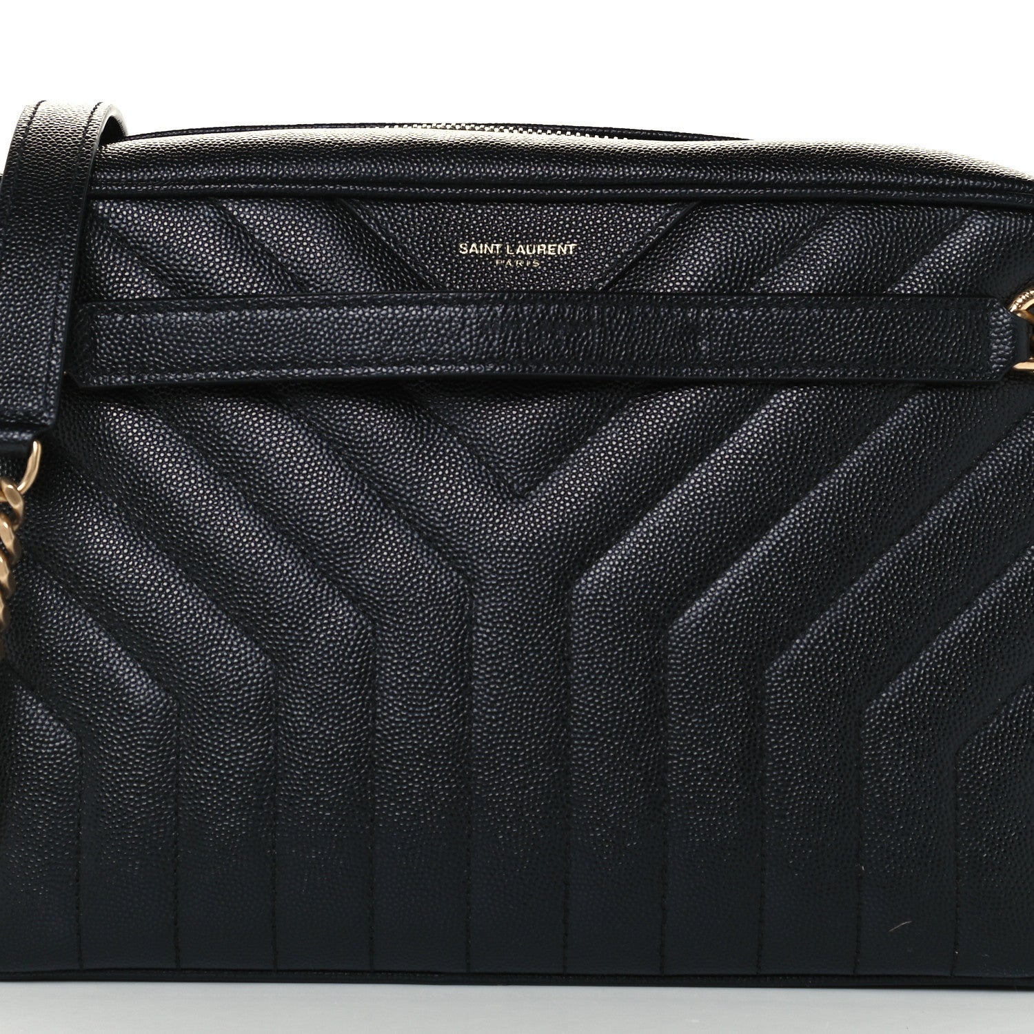 Saint Laurent Calfskin Matelasse Joan Camera Bag Black 10 of 11