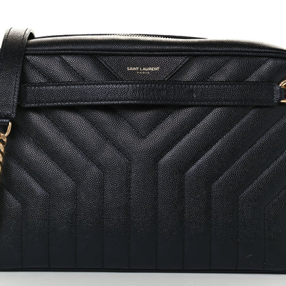 Saint Laurent Calfskin Matelasse Joan Camera Bag Black 10 of 11