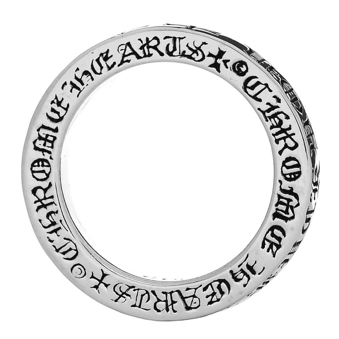 Sterling Silver CH Fck You Spacer Ring  53 6.5