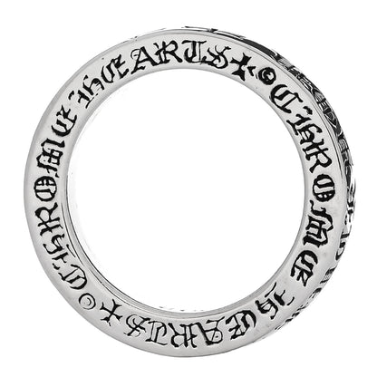 Chrome Hearts Sterling Silver CH Fck You Spacer Ring  53 6.5 5 of 5
