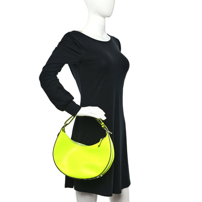 Fendi Vitello Grace Matte Small Fendigraphy Hobo Bag Neon Yellow 2 of 11