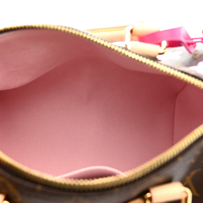 Louis Vuitton LV X TM Monogram Cherry Blossom Speedy Bandouliere 25 Sakura Brown 5 of 9