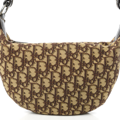 Christian Dior Monogram Buckle Hobo Brown 10 of 11