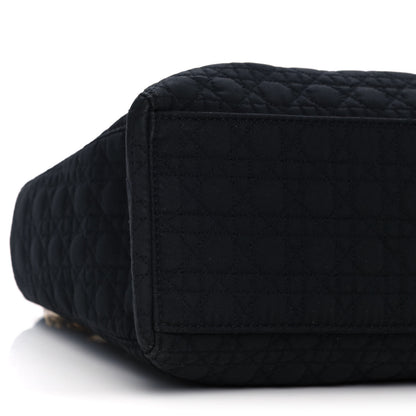 Christian Dior Nylon Cannage Large Lady Dior Black 9 of 12
