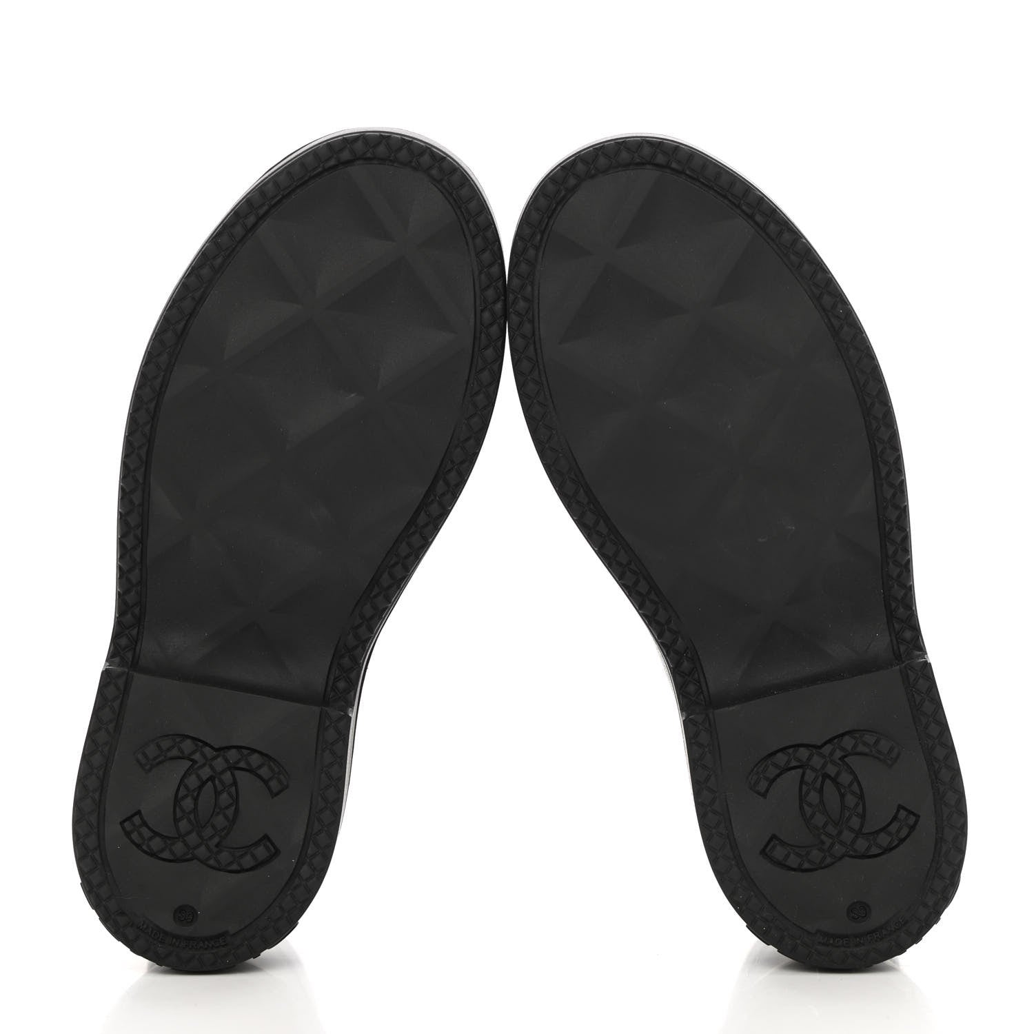 Chanel Caoutchouk CC Short Boots 39 Black 5 of 13