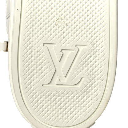 Louis Vuitton Technical Fabric Calfskin Monogram Printed Stellar Sneaker Boots 41 Blue 7 of 7