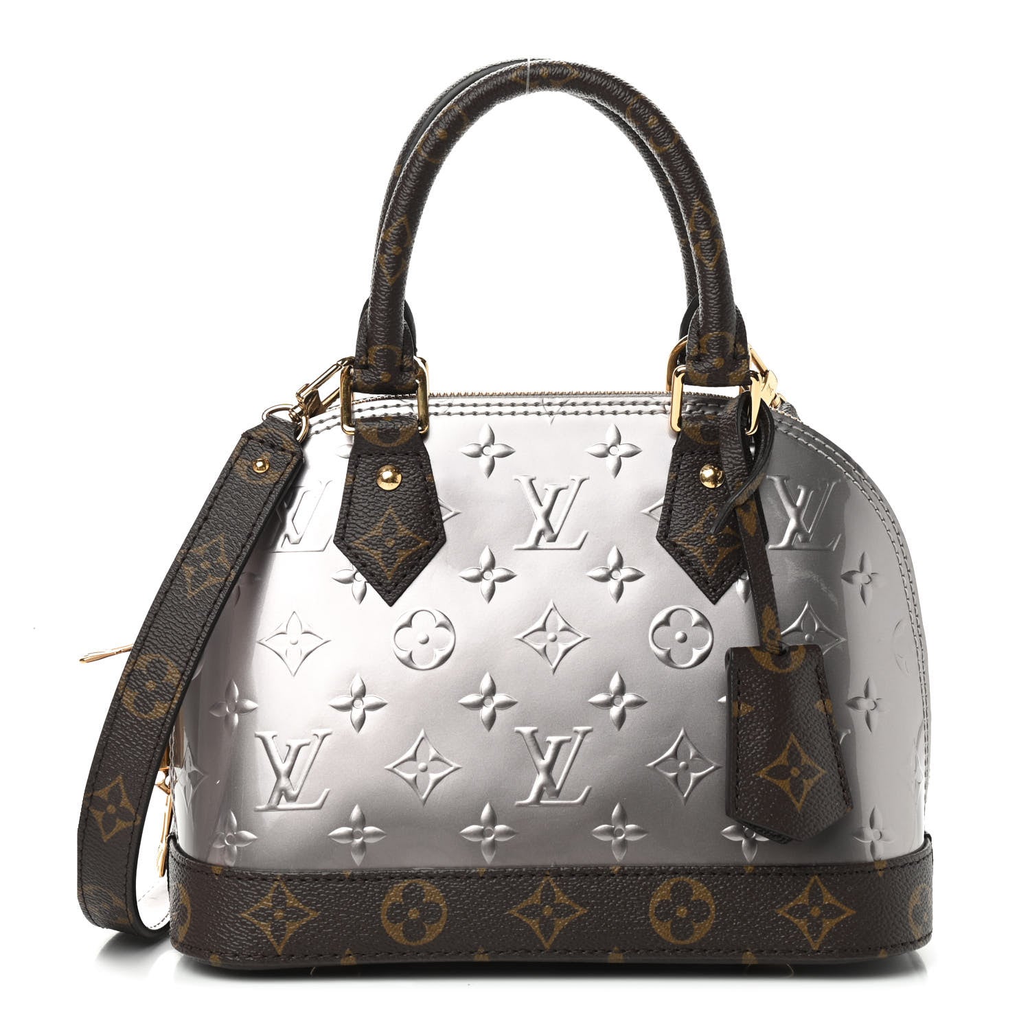 Louis Vuitton Vernis Monogram Alma BB Taupe Metallise 1 of 8