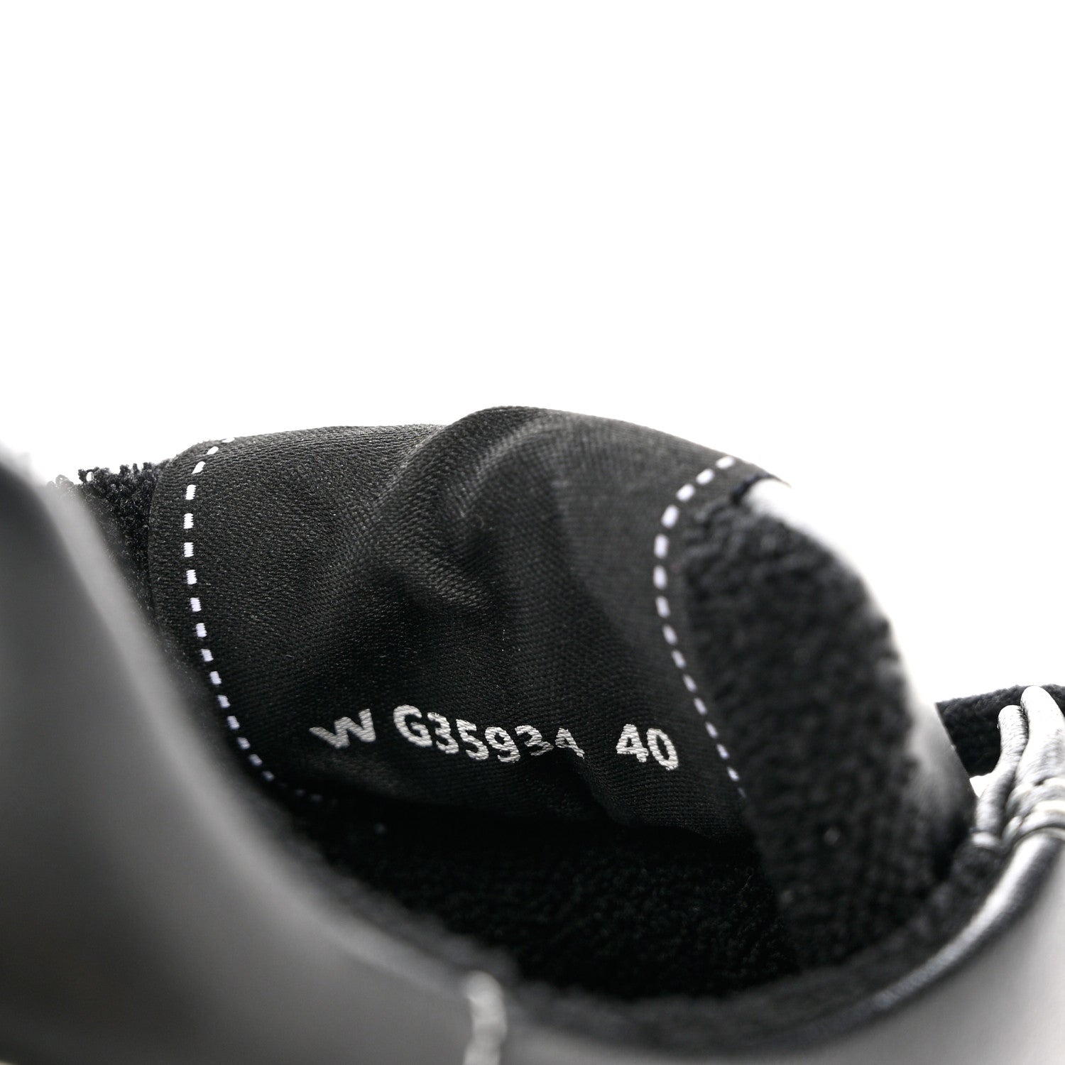 Chanel Calfskin Womens Logo Sneakers 40 Black White 9 of 10