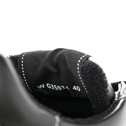Chanel Calfskin Womens Logo Sneakers 40 Black White 9 of 10