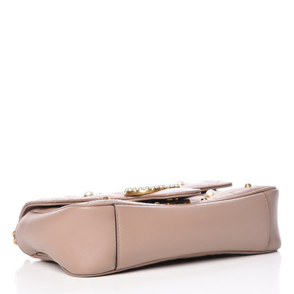 Gucci Calfskin Matelasse Studded Mini Pearly GG Marmont Shoulder Bag Porcelain Rose 4 of 10
