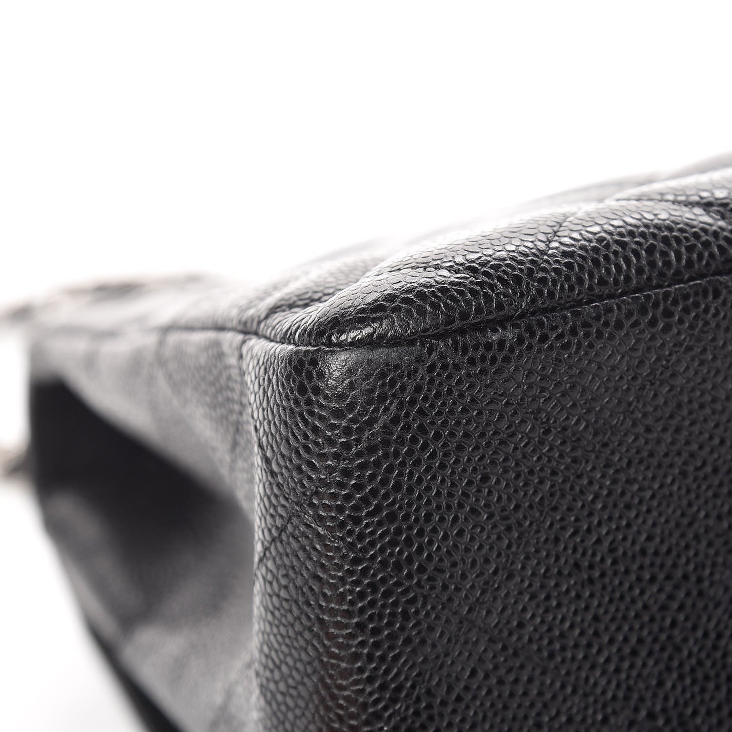 Caviar Quilted Jumbo Single Flap Black