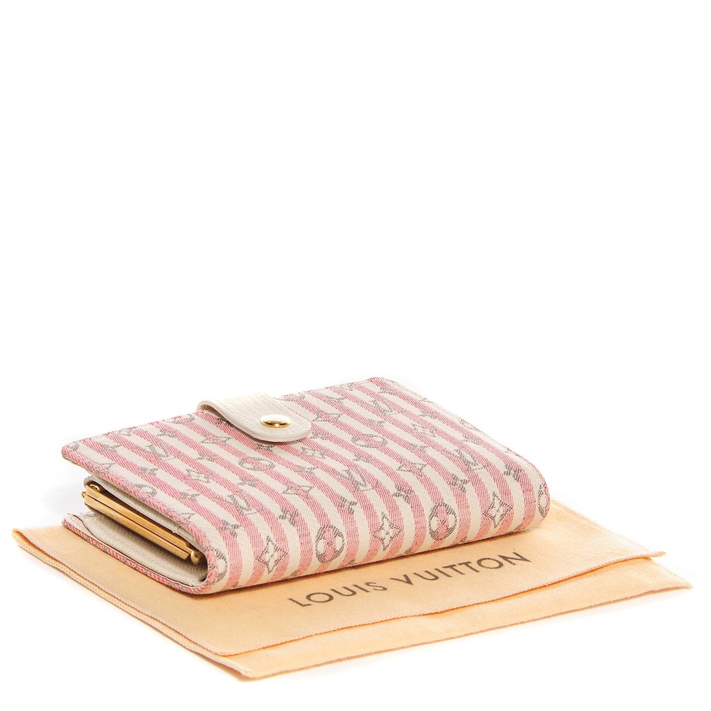Mini Lin Croisette French Purse Wallet Rouge