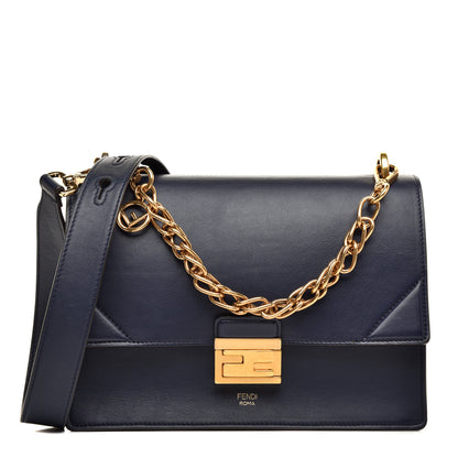 Fendi Vitello Grace Matte F is Fendi Kan U Shoulder Bag Navy 1 of 10