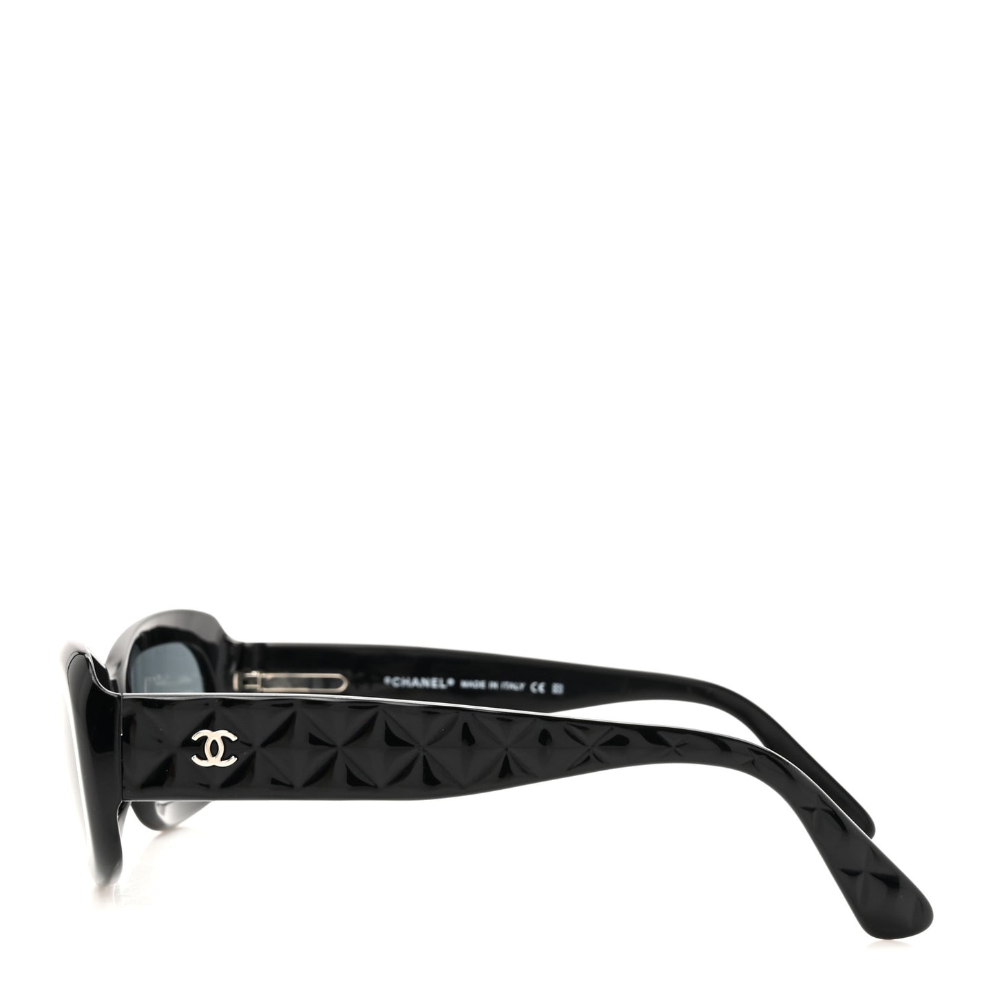 Acetate Quilted Sunglasses 5094 Black