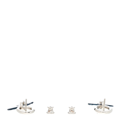 Hermes Enamel Tatersale Earrings 4 of 5