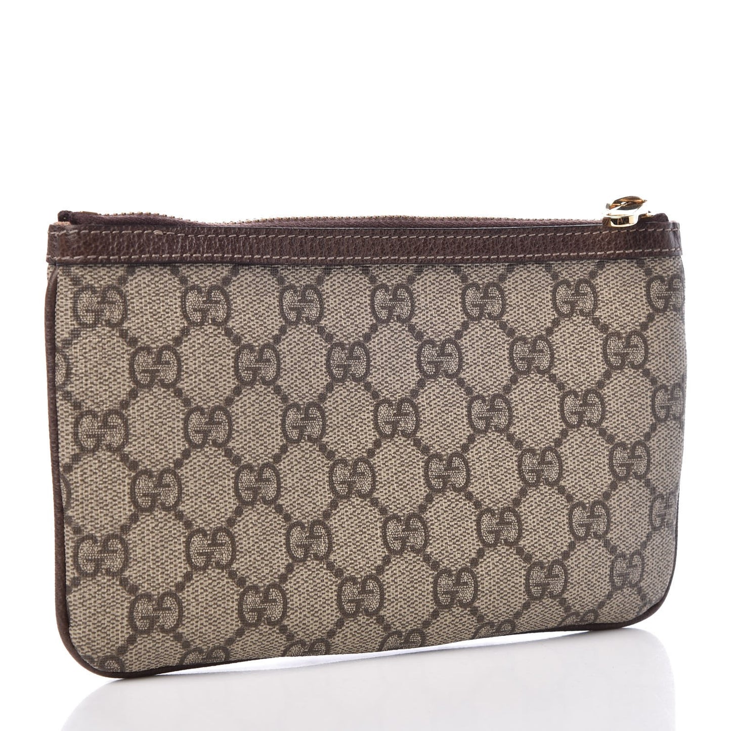 GG Supreme Monogram Web Small Ophidia Pouch Clutch Beige New Acero