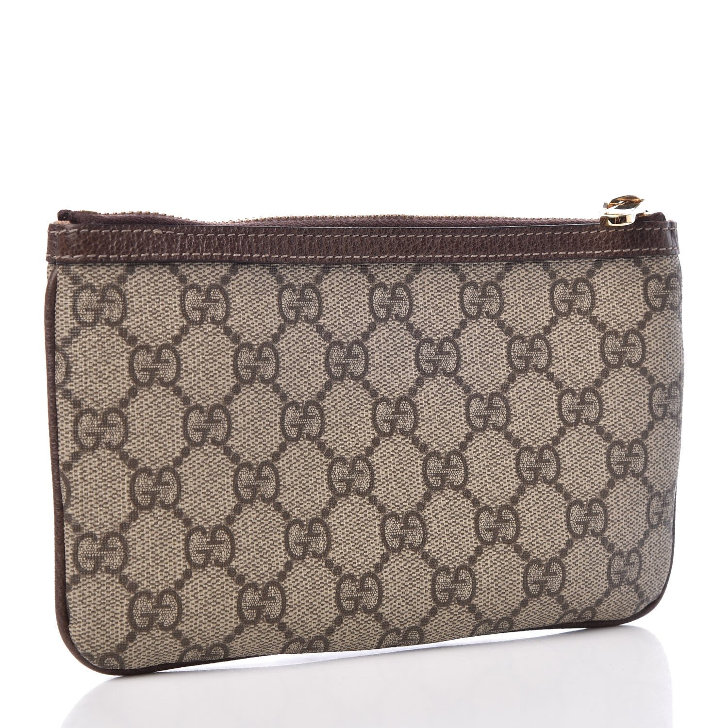 Gucci GG Supreme Monogram Web Small Ophidia Pouch Clutch Beige New Acero 3 of 10