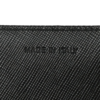 Prada Tessuto Nylon Saffiano Flap Wallet Black 6 of 8