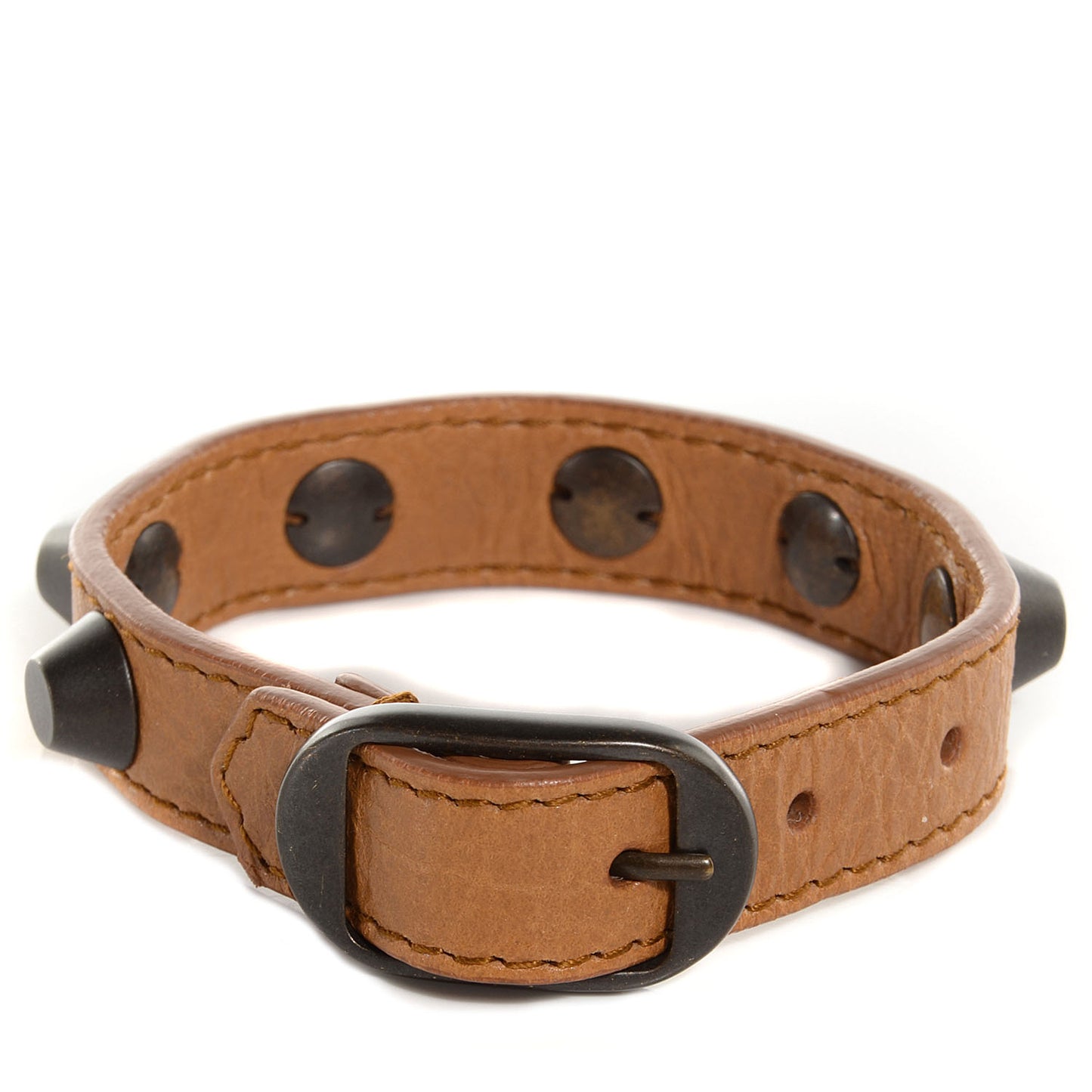 Agneau Arena Classic Hardware All Stud Bracelet Cumin Size Medium