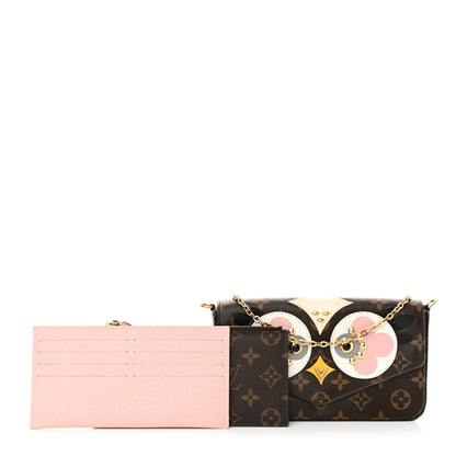 Louis Vuitton Monogram Lovely Birds Pochette Felicie Chain Wallet 3 of 16