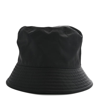 Prada Re-Nylon Metal Triangle Logo Womens Bucket Hat L Black 6 of 8