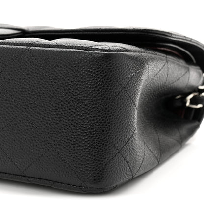 Chanel Caviar Quilted Jumbo Double Flap Black 10 of 11