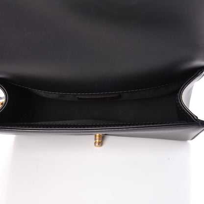 Chanel Calfskin Quilted Medium Boy Top Handle Flap Black 5 of 9