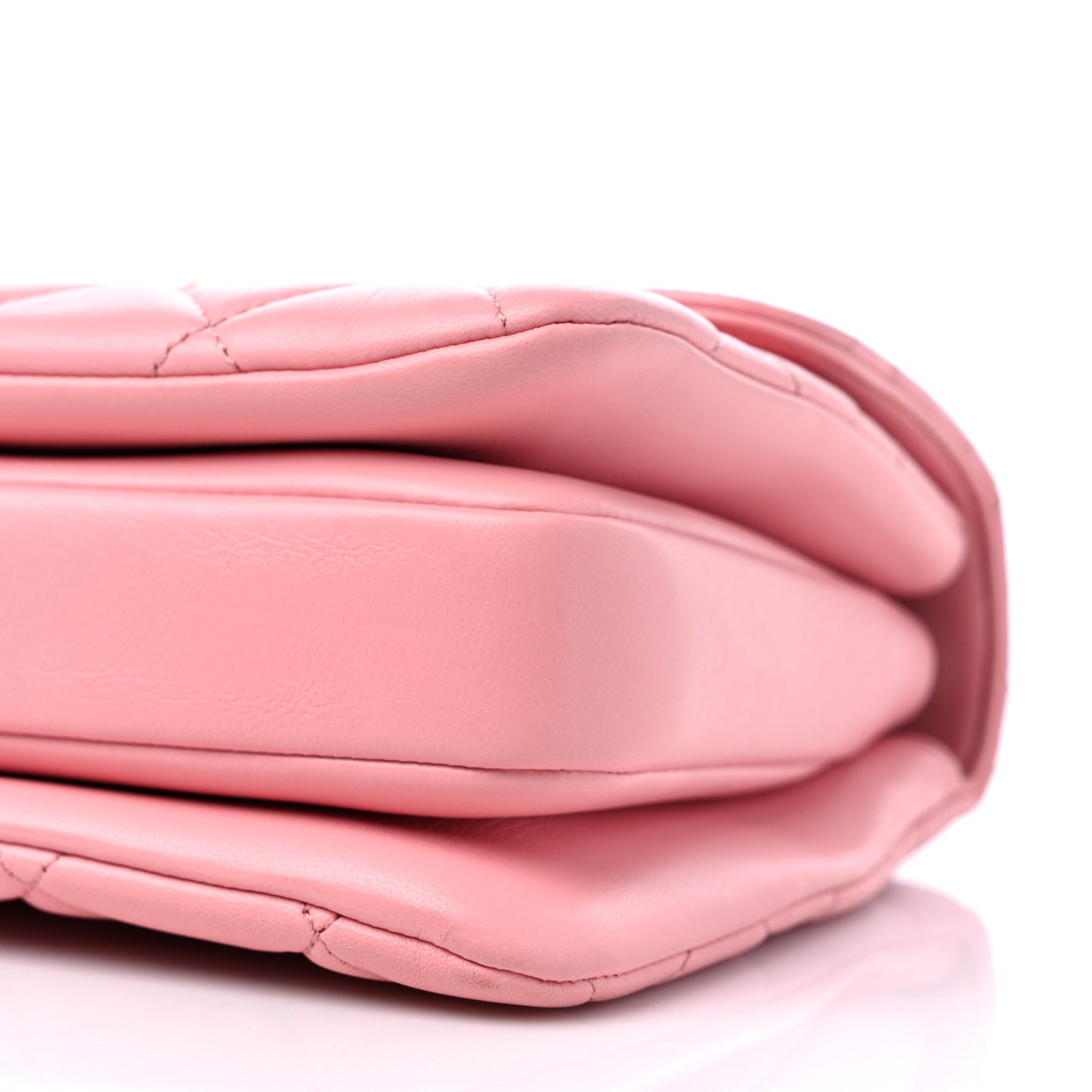Lambskin Quilted Small Trendy CC Flap Dual Handle Bag Light Pink