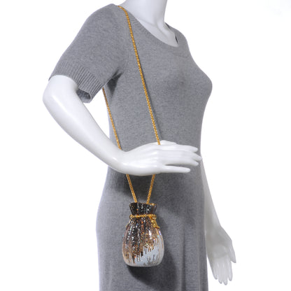 Judith Leiber Swarovski Crystal Igloo Pattern Pouch Minaudiere Evening Bag 2 of 8