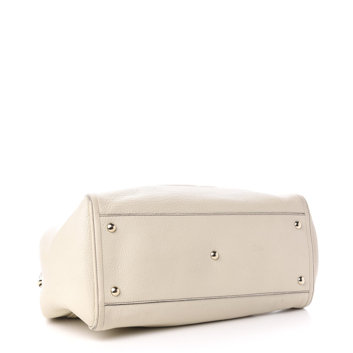 Gucci Pebbled Calfskin Medium Soho Shoulder Bag Off White 4 of 12