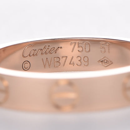 Cartier 18K Pink Gold 3.5mm LOVE Wedding Band Ring 51 5.75 4 of 5