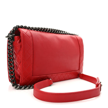 Chanel Calfskin New Medium Boy Reverso Flap Red 3 of 14