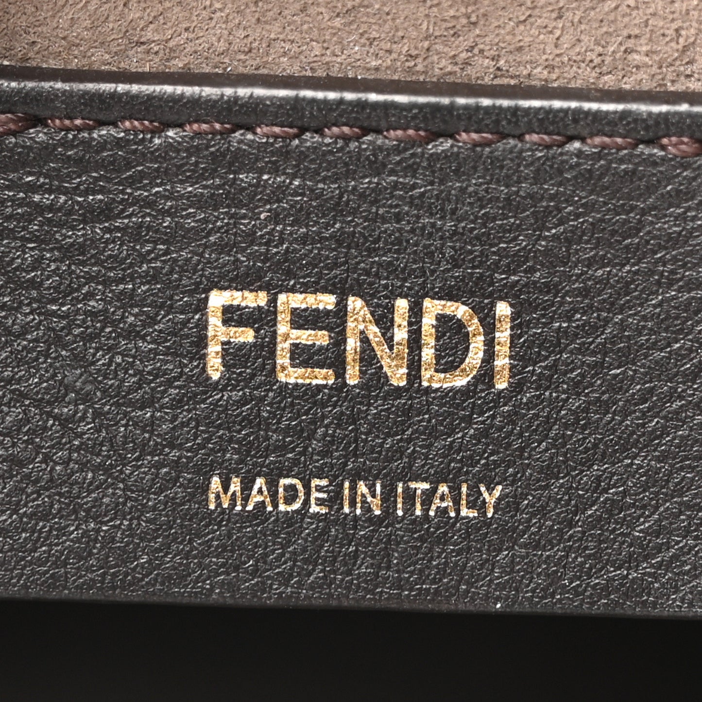 Vitello Liberty F is Fendi Bi-Color FF 1974 Embossed Mini Mon Tresor Bucket Bag Maya Black