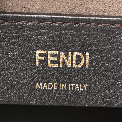 Fendi Vitello Liberty F is Fendi Bi-Color FF 1974 Embossed Mini Mon Tresor Bucket Bag Maya Black 6 of 10