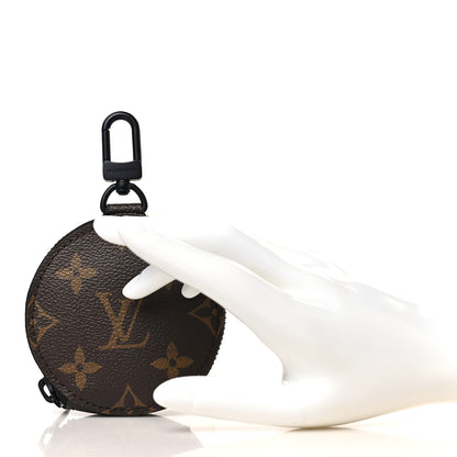 Louis Vuitton Monogram Trio Messenger Round Coin Purse Black 2 of 8