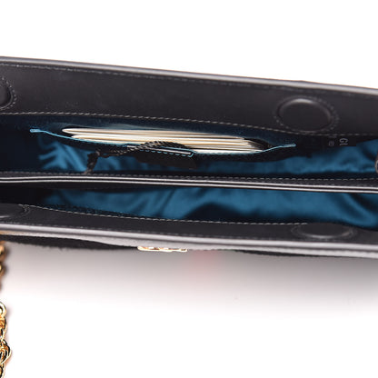 Gucci Suede Patent GG Web Small Ophidia Chain Shoulder Bag Black 5 of 11