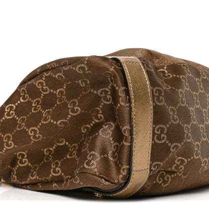 Gucci Satin Monogram Medium Abbey Shoulder Bag Bronze 9 of 10