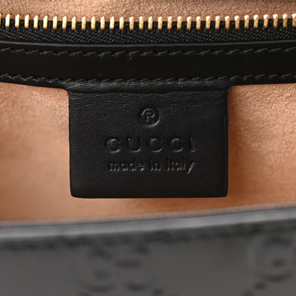 Gucci Guccissima Medium Padlock Shoulder Bag Black 6 of 11