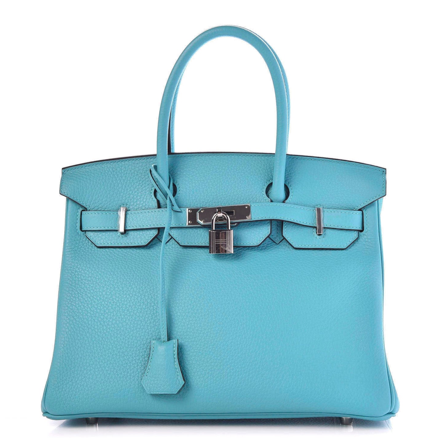 Taurillon Clemence Birkin 30 Bleu Saint Cyr