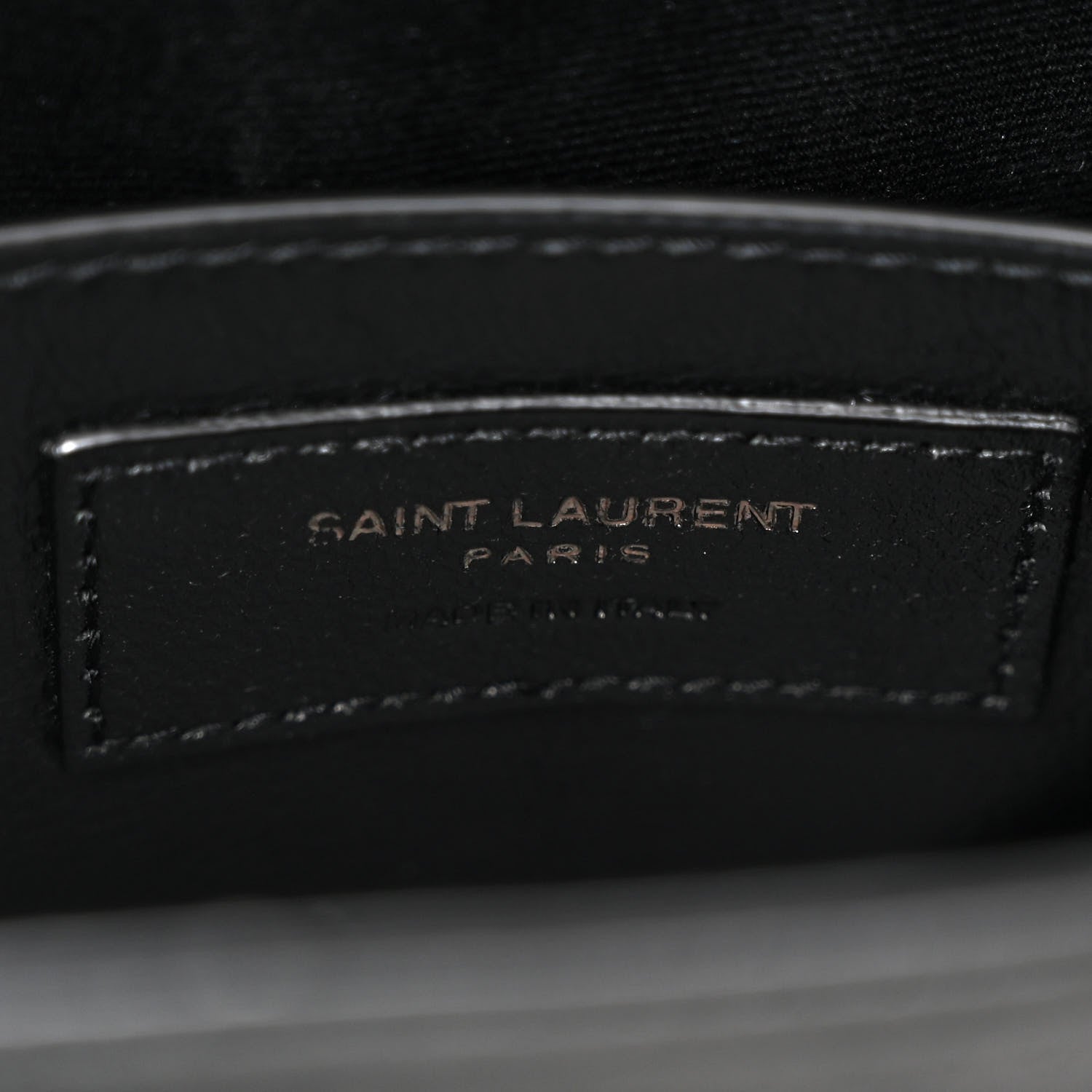 Saint Laurent Grained Lambskin Monogram Baby Niki Chain Satchel Black 6 of 10