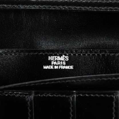 Hermes Box Bearn Gusset Wallet Black 6 of 7