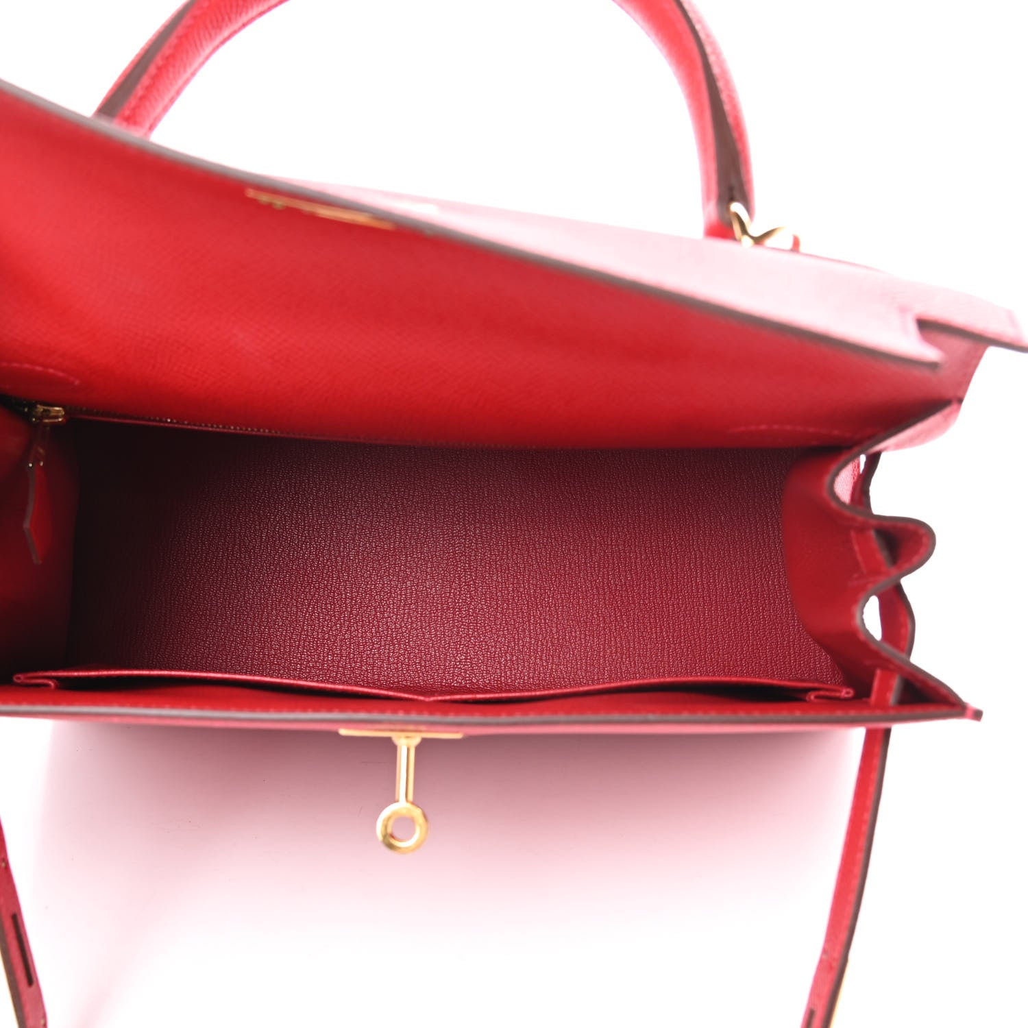 Hermes Epsom Kelly Sellier 28 Rouge Casaque 5 of 12