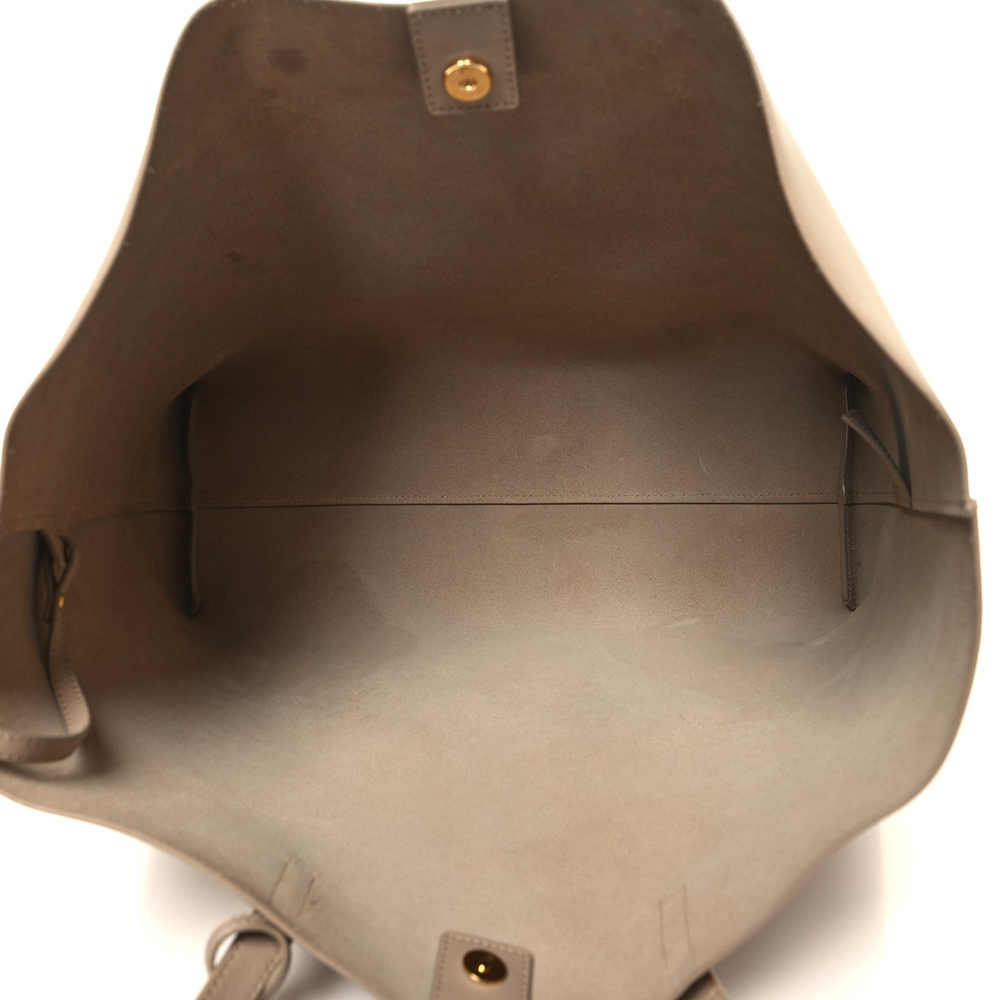 Calfskin Large Shopping Tote Dark Beige