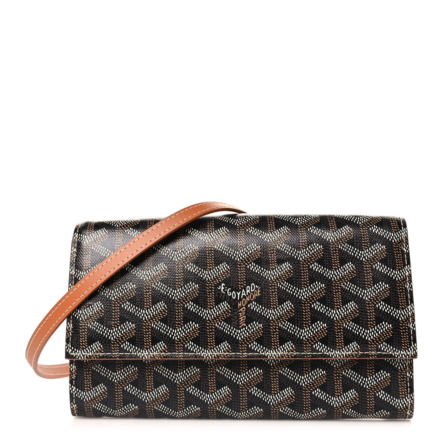 Goyard Goyardine Varenne Continental Wallet Black Gold 1 of 8